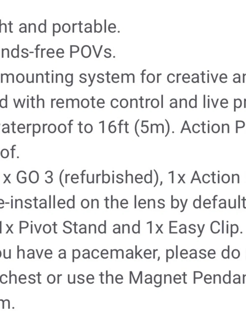 Insta360 GO 3 camera 64GB
